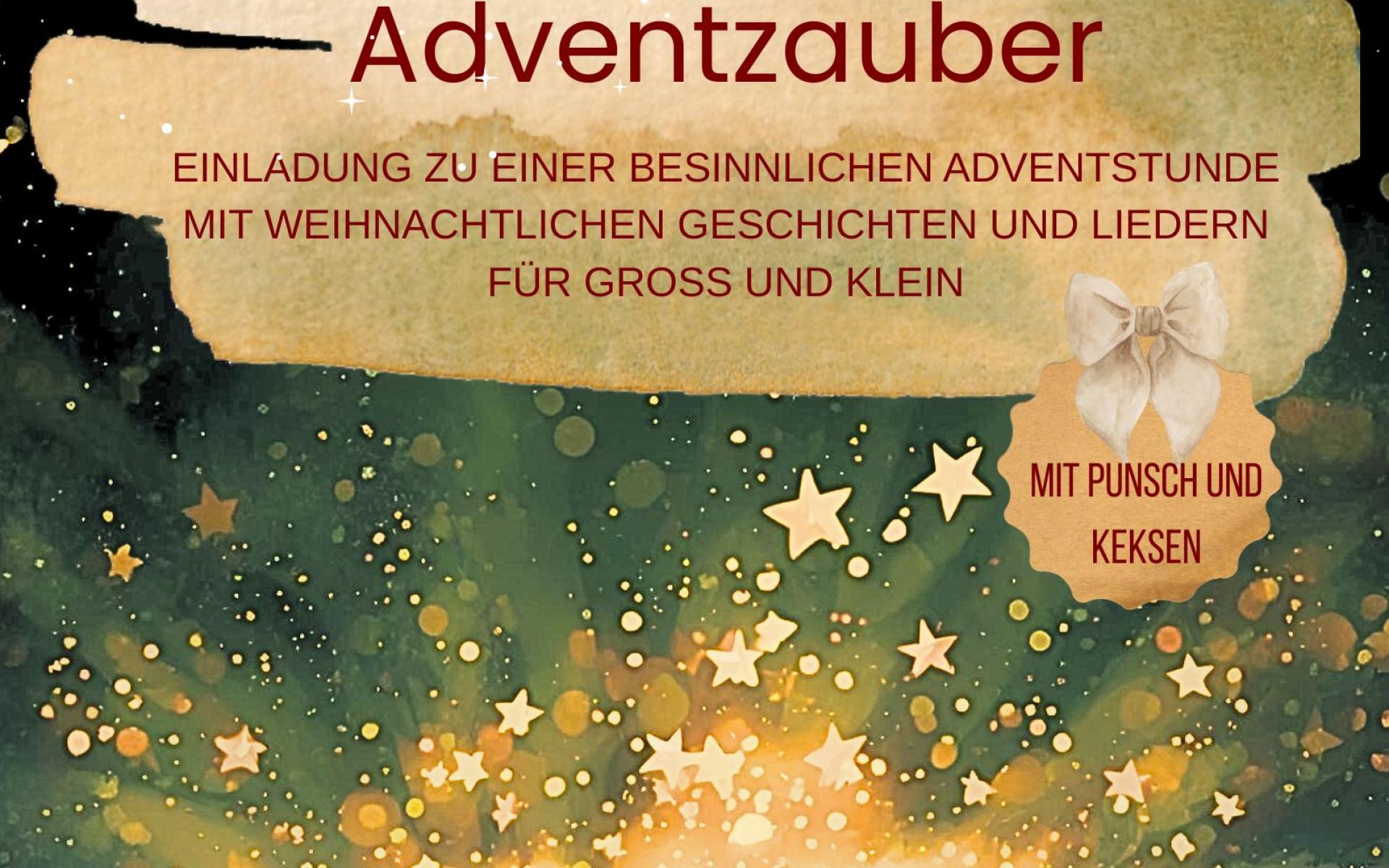 Einladung Plakat zum Adventzauber